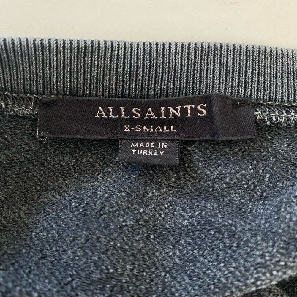 All Saints Gray Sweater with Red Logo - Picture 4 of 4